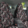 Patchwork Floral Black Pink Print Pattern Car Seat Covers-grizzshop