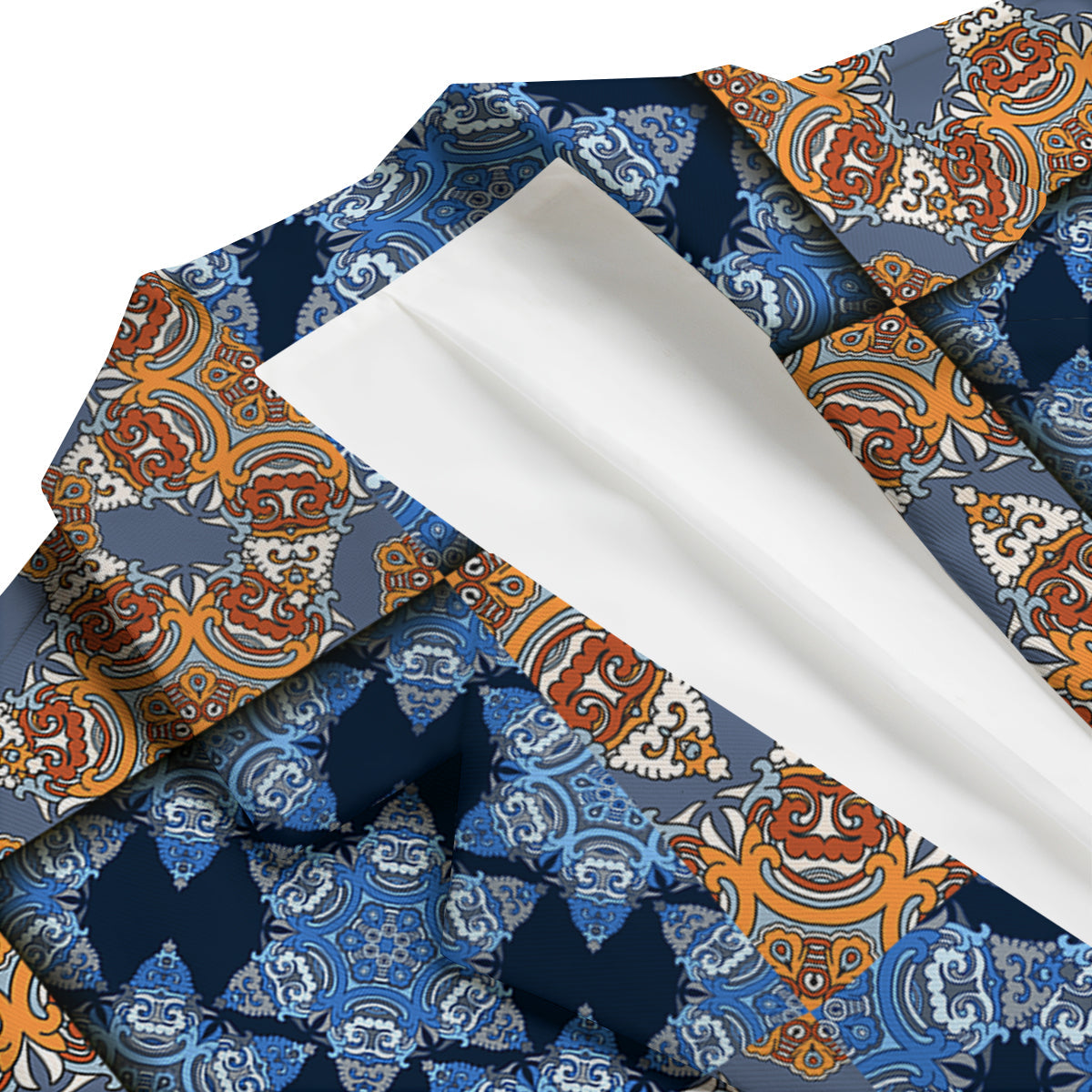Patchwork Floral Vintage Print Pattern Men's Blazer-grizzshop