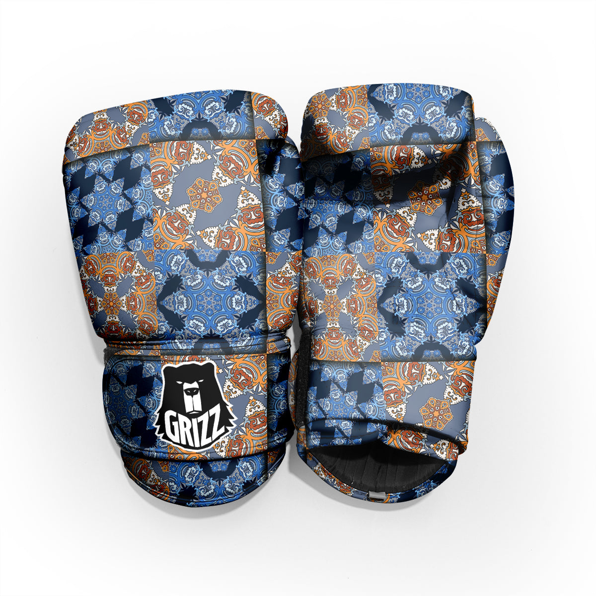 Patchwork Floral Vintage Print Pattern Pro Boxing Glove