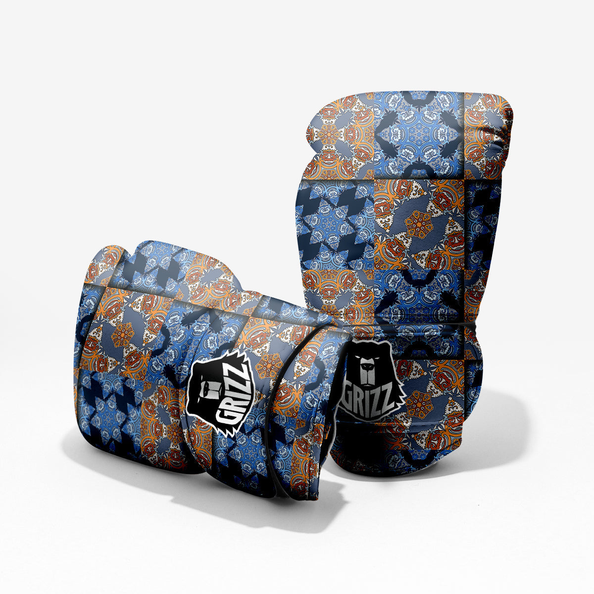 Patchwork Floral Vintage Print Pattern Pro Boxing Glove