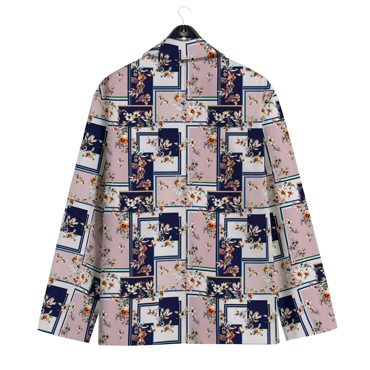 Patchwork Flower Vintage Print Pattern Men's Sport Coat-grizzshop