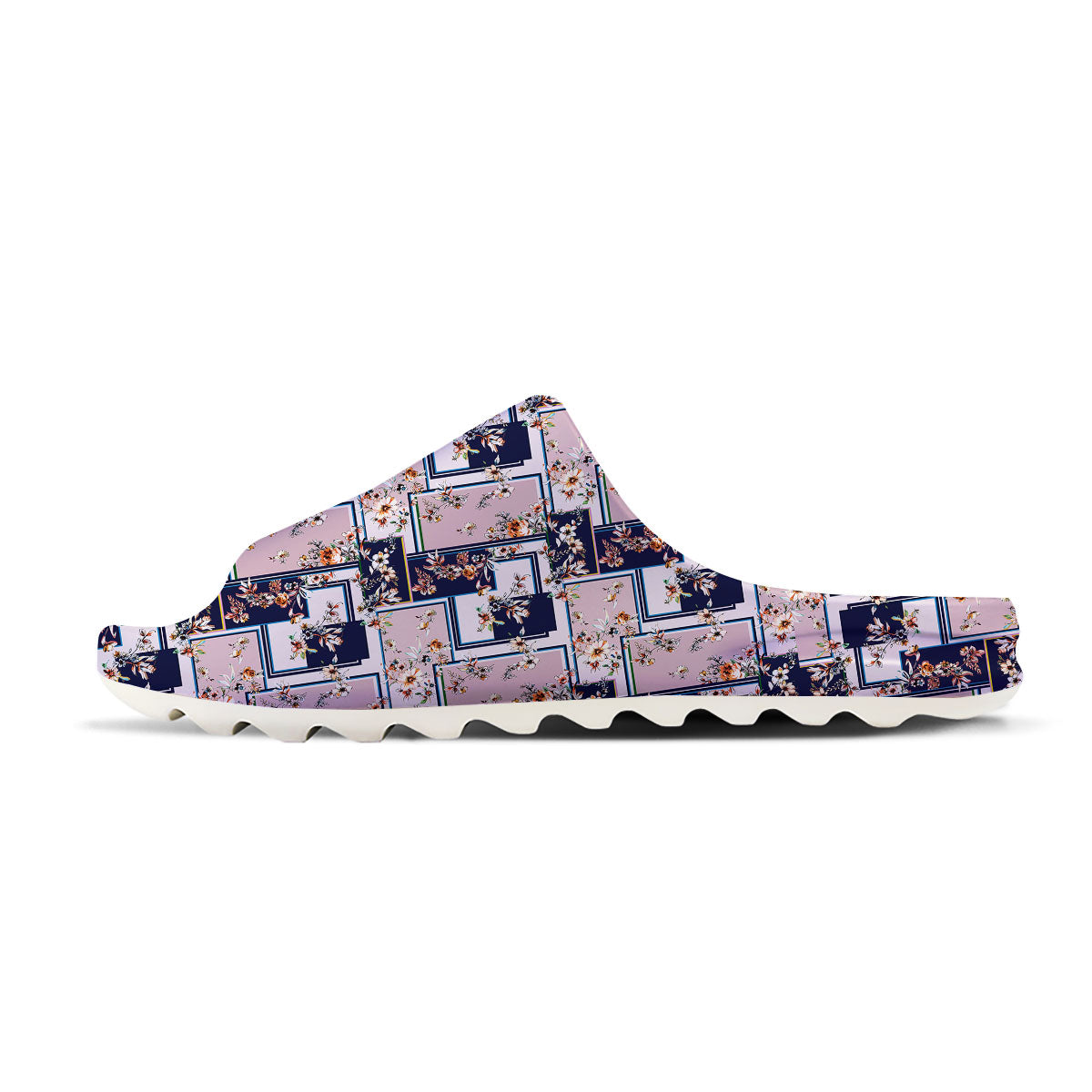 Patchwork Flower Vintage Print Pattern Sandals-grizzshop