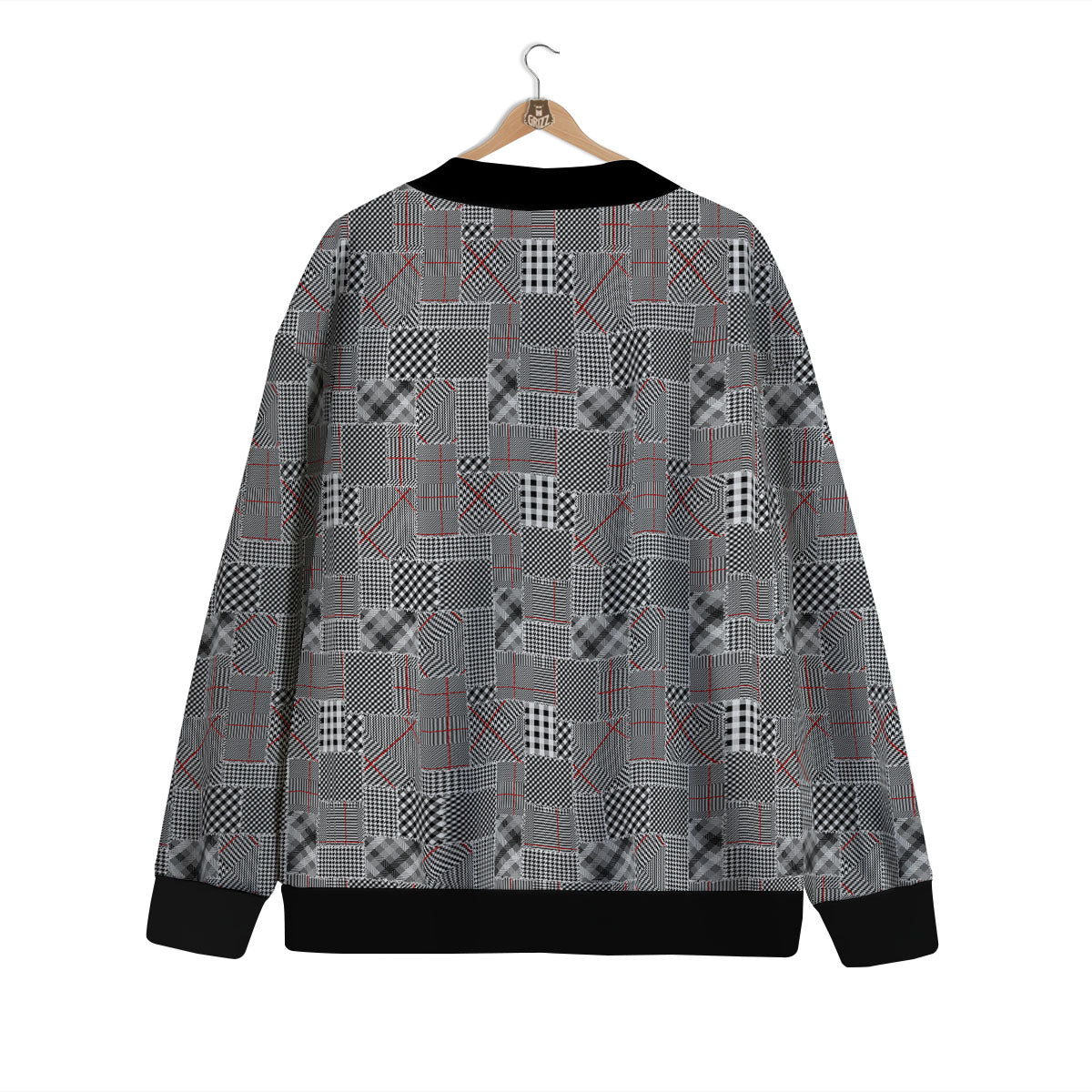 Patchwork Glen Plaid Print Pattern Cardigan-grizzshop