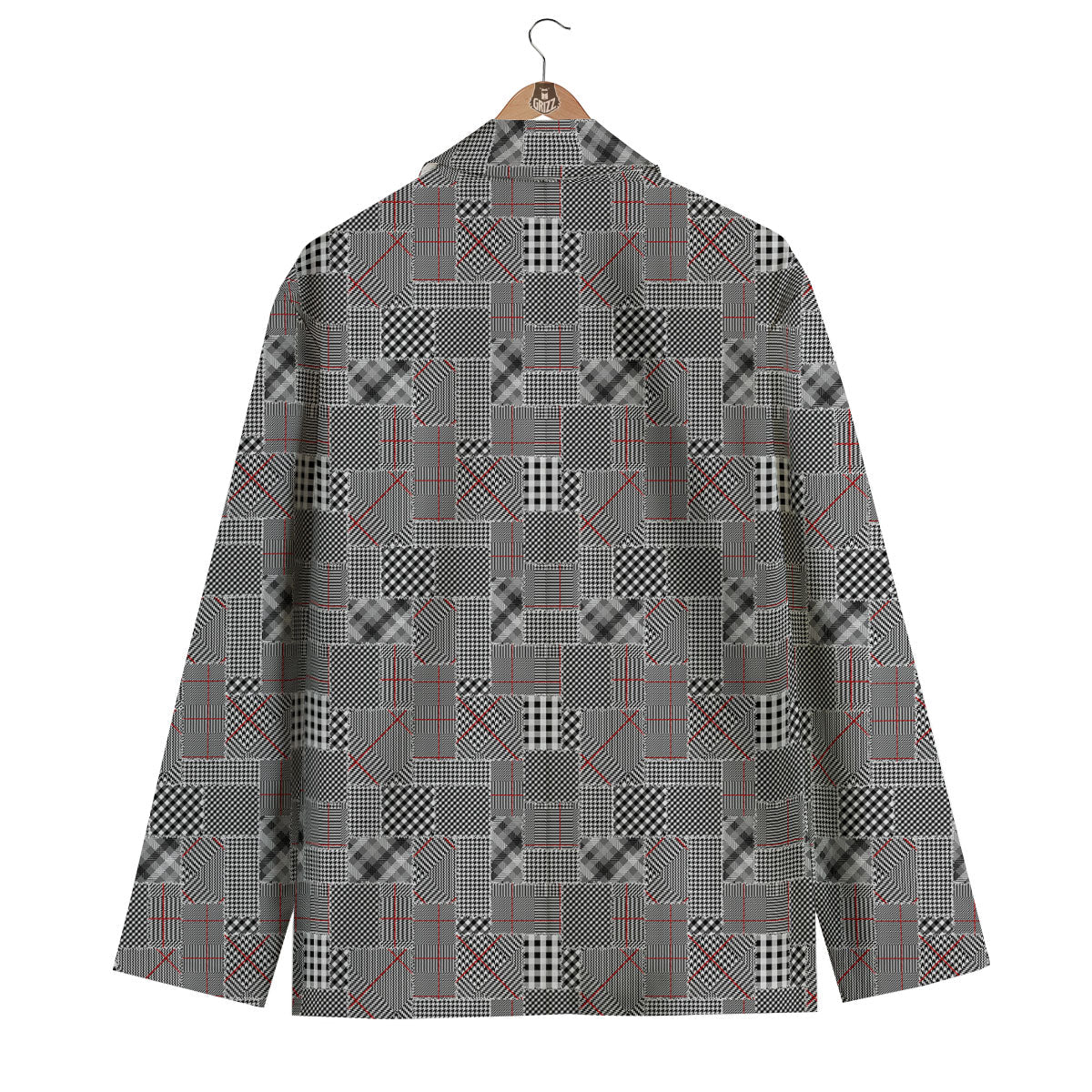 Patchwork Glen Plaid Print Pattern Men's Blazer-grizzshop