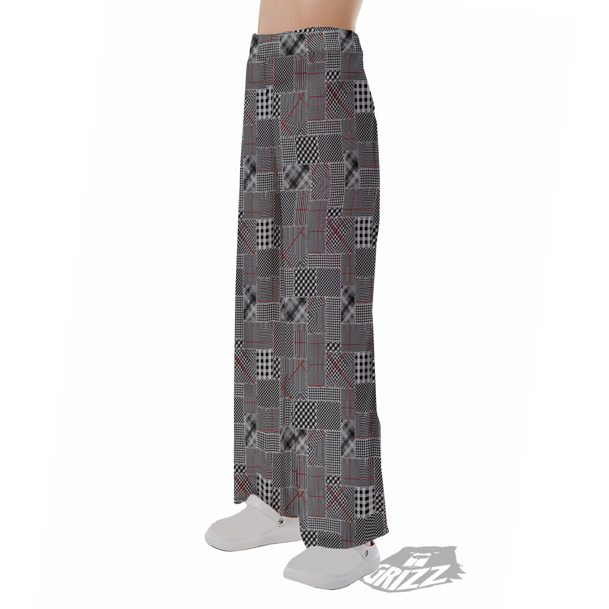 Patchwork Glen Plaid Print Pattern Pajama Pants-grizzshop