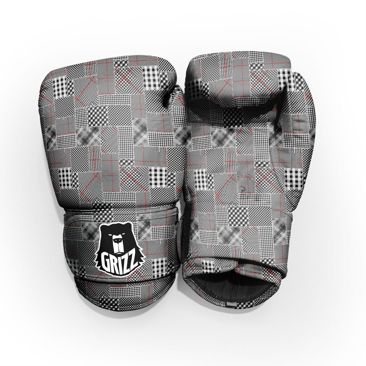 Patchwork Glen Plaid Print Pattern Pro Boxing Glove