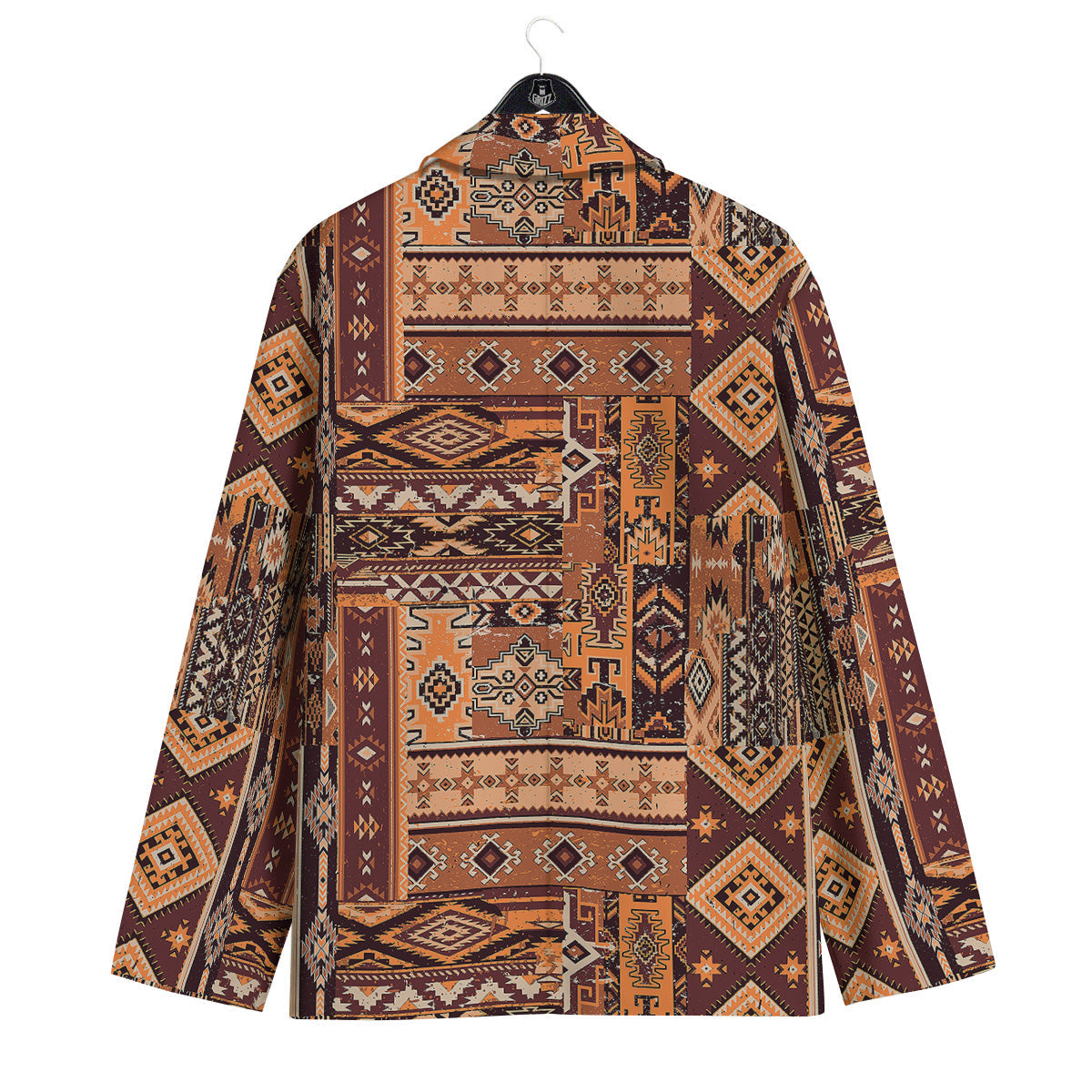 Patchwork Grunge Native American Print Pattern Men's Sport Coat-grizzshop