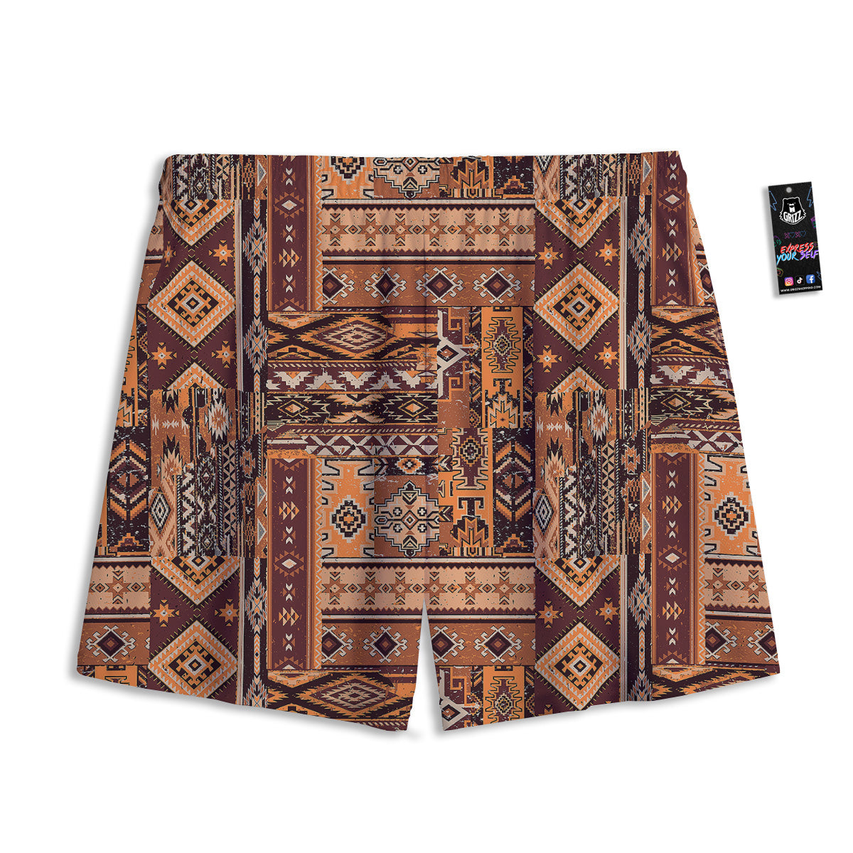 Planets Doodle Print Pattern Mesh Shorts