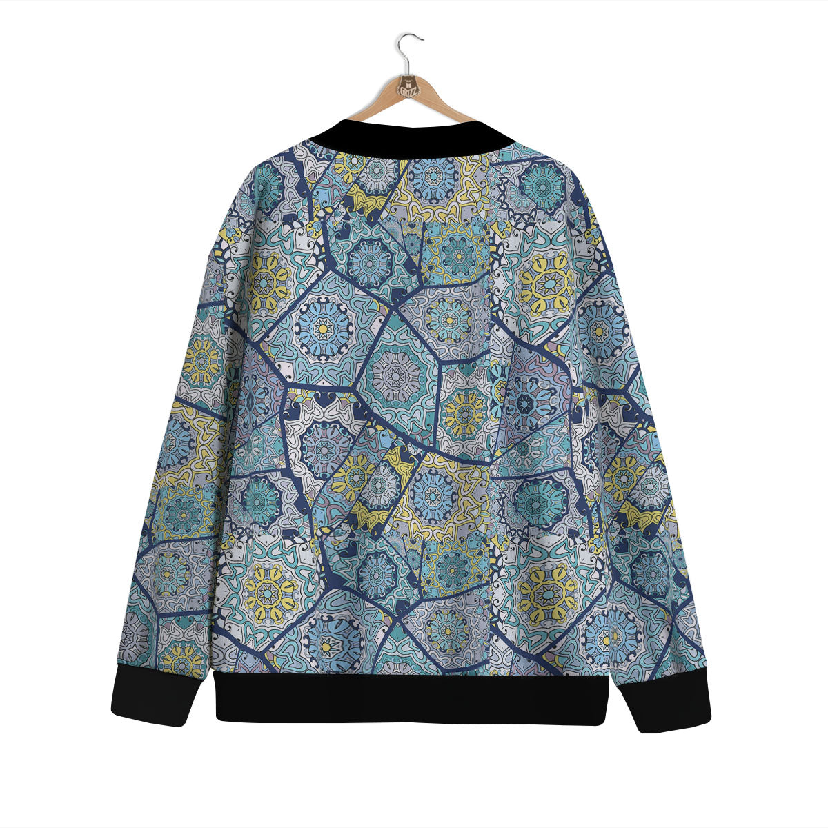 Patchwork Indian Floral Print Pattern Cardigan-grizzshop