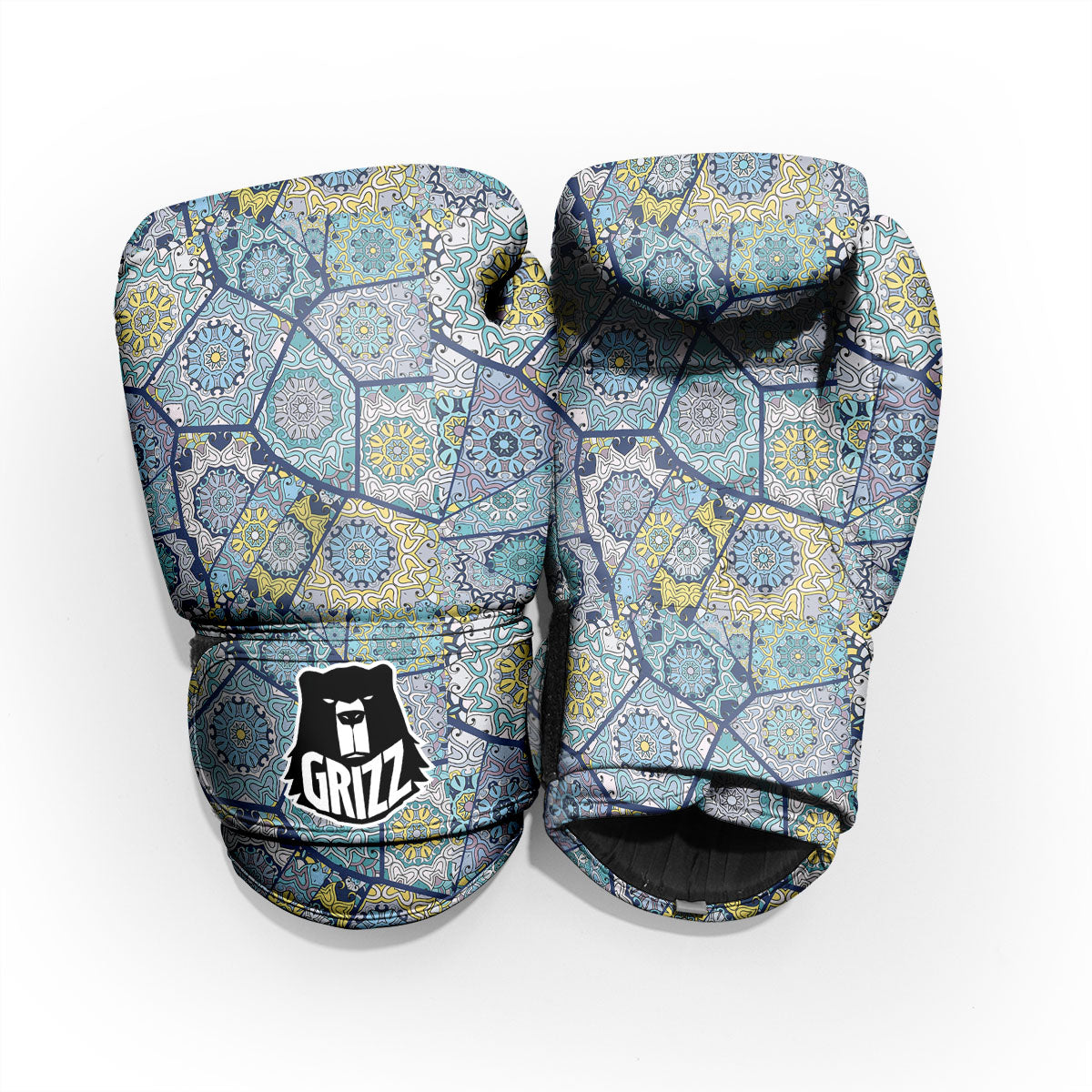 Patchwork Indian Floral Print Pattern Pro Boxing Glove