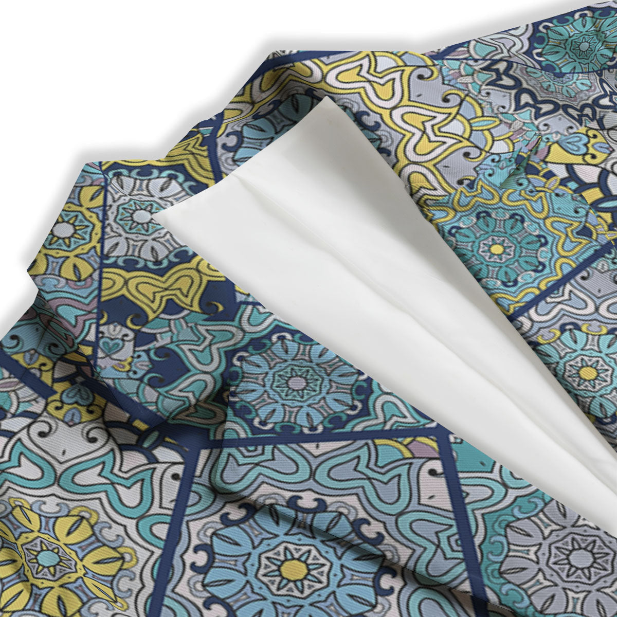 Patchwork Indian Floral Print Pattern Women's Blazer-grizzshop