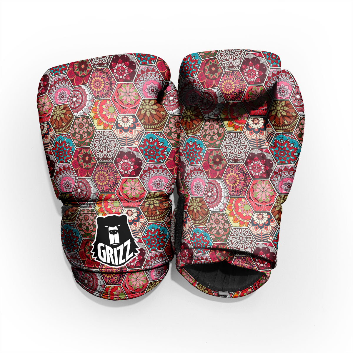 Patchwork Indian Print Pattern Pro Boxing Glove