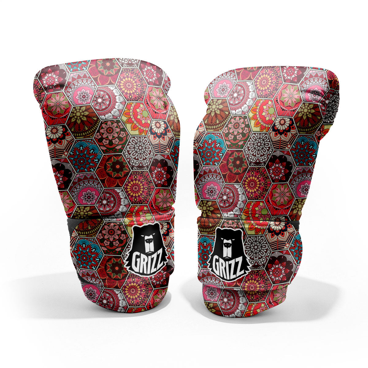 Patchwork Indian Print Pattern Pro Boxing Glove