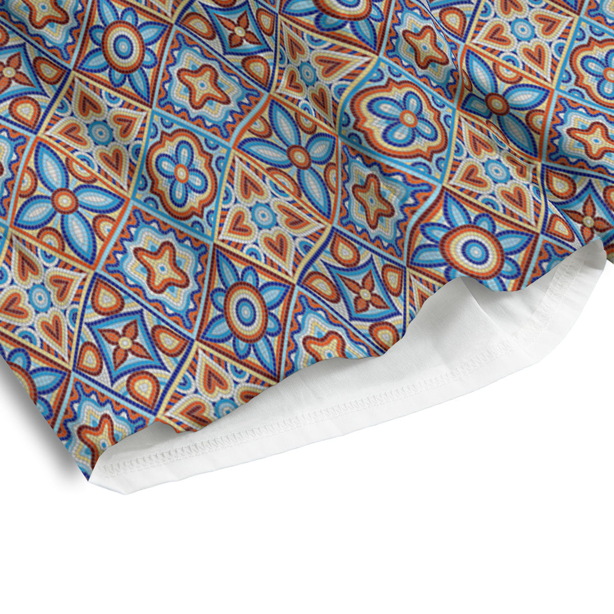Patchwork Mosaic Print Pattern Men's Athletic Shorts