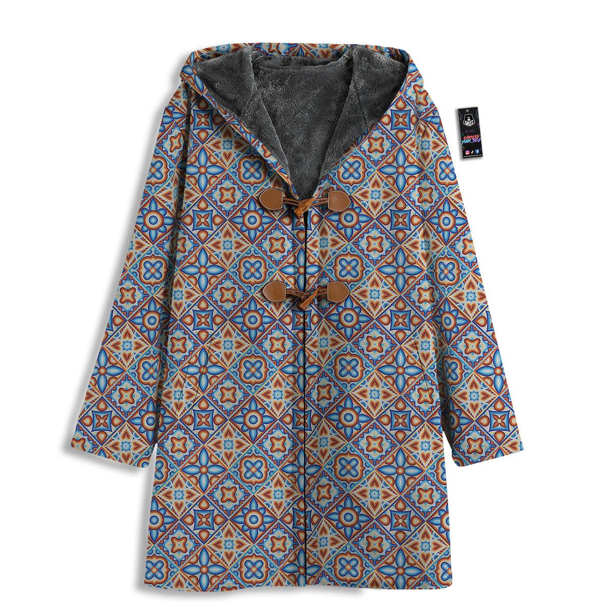 Patchwork Mosaic Print Pattern Men's Windbreaker Jacket-grizzshop