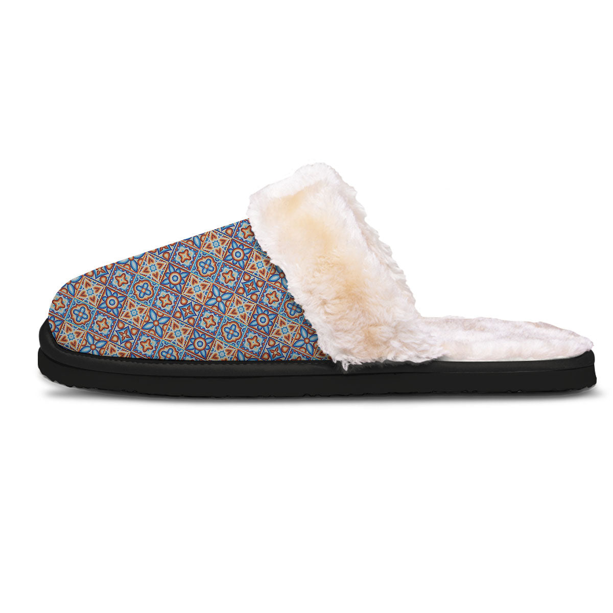 Patchwork Mosaic Print Pattern Slippers-grizzshop