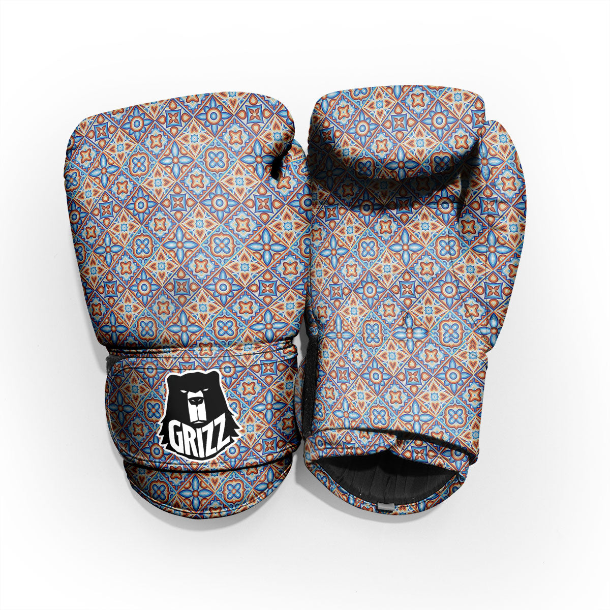 Patchwork Mosaic Print Pattern Pro Boxing Glove