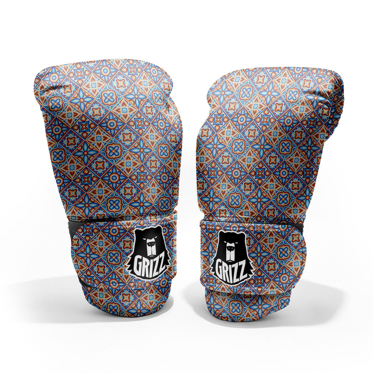 Patchwork Mosaic Print Pattern Pro Boxing Glove