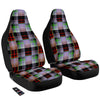 Patchwork Plaid Madras Print Pattern Car Seat Covers-grizzshop