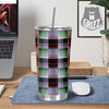 Patchwork Plaid Madras Print Pattern Tumbler-grizzshop