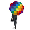 Patchwork Rainbow Print Pattern Umbrella-grizzshop