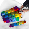 Patchwork Rainbow Print Pattern Umbrella-grizzshop