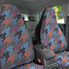 Patchwork Style And Classic Houndstooth Print Pattern Car Seat Covers-grizzshop