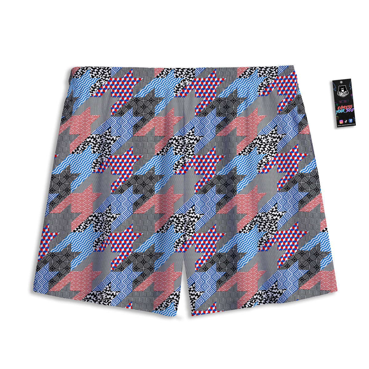 Playing Cards Four Jacks Print Mesh Shorts