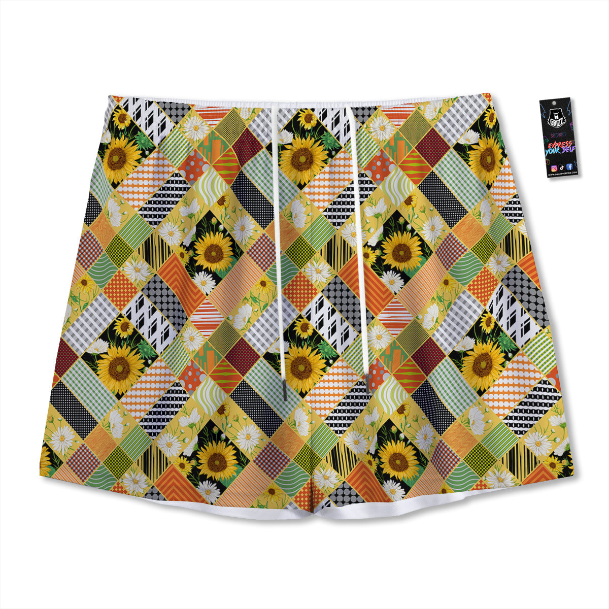 Playing Cards Four Jacks Print Pattern Mesh Shorts