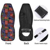 Patchwork Tartan And Bandana Print Pattern Car Seat Covers-grizzshop