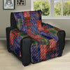 Patchwork Tartan And Bandana Print Pattern Recliner Protector-grizzshop