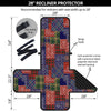 Patchwork Tartan And Bandana Print Pattern Recliner Protector-grizzshop