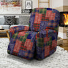 Patchwork Tartan And Bandana Print Pattern Recliner Slipcover-grizzshop