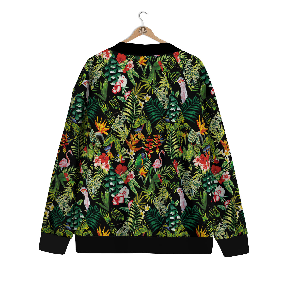 Patchwork Tropical Print Pattern Cardigan-grizzshop