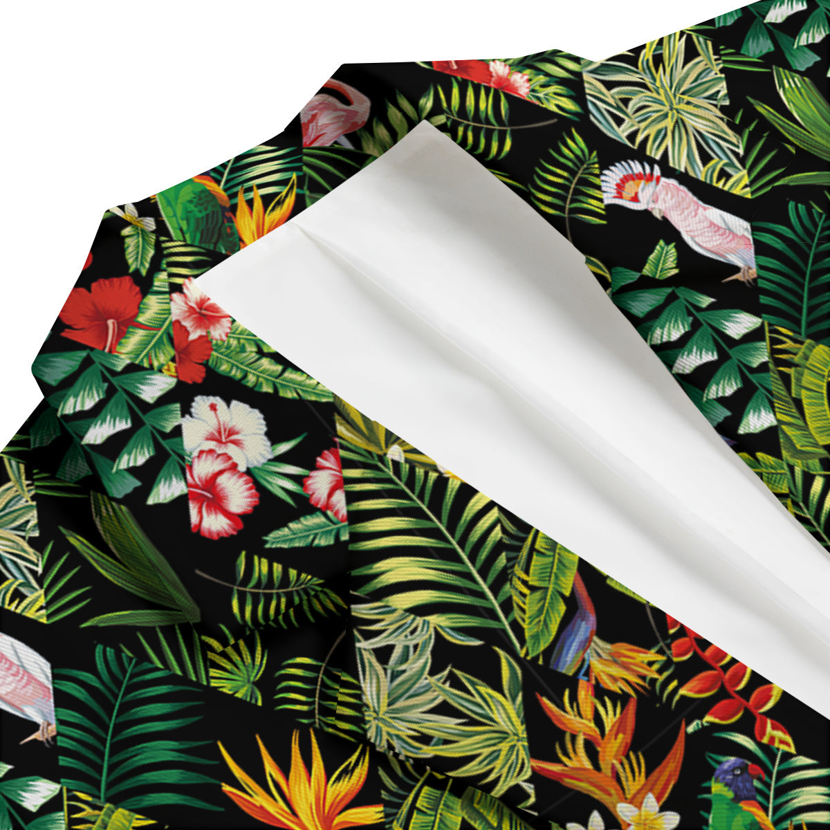 Patchwork Tropical Print Pattern Men's Blazer-grizzshop