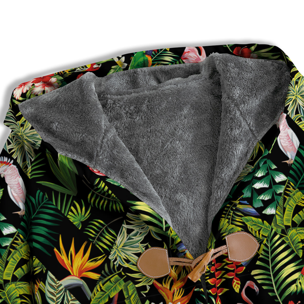 Patchwork Tropical Print Pattern Men's Windbreaker Jacket-grizzshop