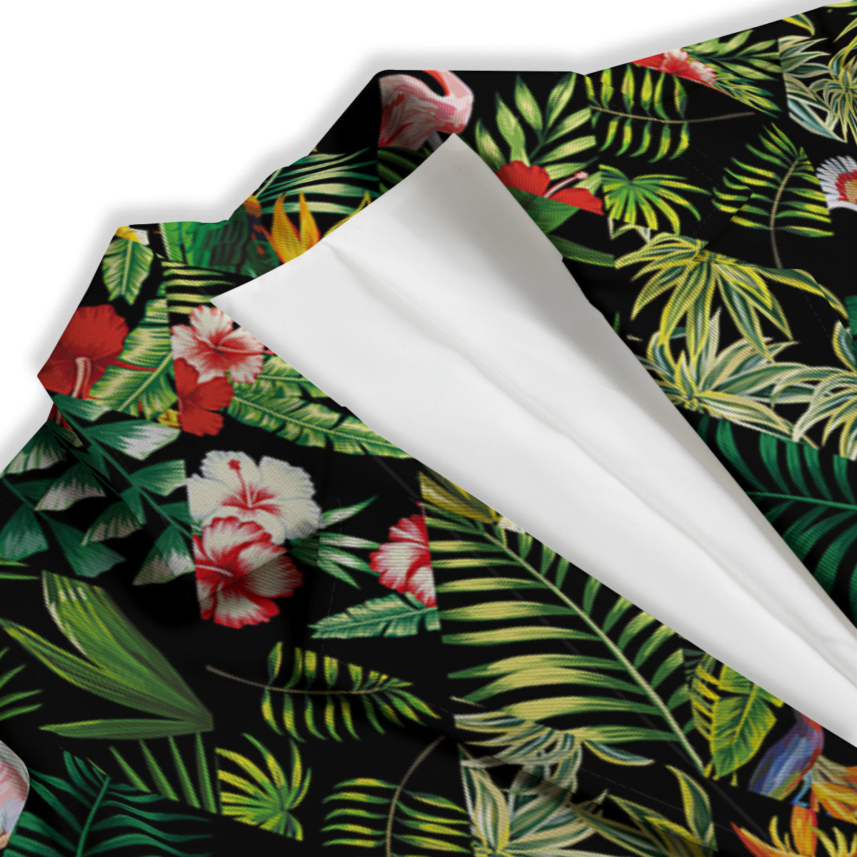 Patchwork Tropical Print Pattern Women's Blazer-grizzshop