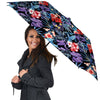 Patchwork Tropical Watercolor Print Pattern Umbrella-grizzshop