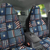 Patchwork USA Denim Print Pattern Car Seat Covers-grizzshop