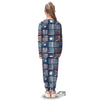 Patchwork USA Denim Print Pattern Kid's Pajamas-grizzshop