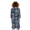 Patchwork USA Denim Print Pattern Kimono-grizzshop