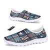 Patchwork USA Denim Print Pattern Nurse Shoes-grizzshop