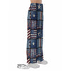 Patchwork USA Denim Print Pattern Pajama Pants-grizzshop