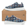 Patchwork USA Denim Print Pattern Platform Shoes-grizzshop