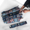 Patchwork USA Denim Print Pattern Umbrella-grizzshop