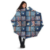 Patchwork USA Denim Print Pattern Umbrella-grizzshop