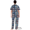 Patchwork USA Denim Print Pattern Women's Pajamas Set-grizzshop