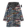 Patchwork Ugly Snowflake And Knitted Print Pattern Men's Windbreaker Jacket-grizzshop