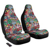 Patchwork Vintage Nautical Print Pattern Car Seat Covers-grizzshop