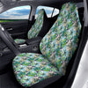 Patchwork Watercolor Tropical Leaves Print Pattern Car Seat Covers-grizzshop